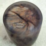 Vase verre soufflé, verrerie de Vianne