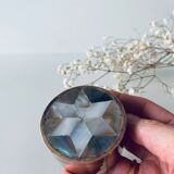 Vintage mother-of-pearl and brass box