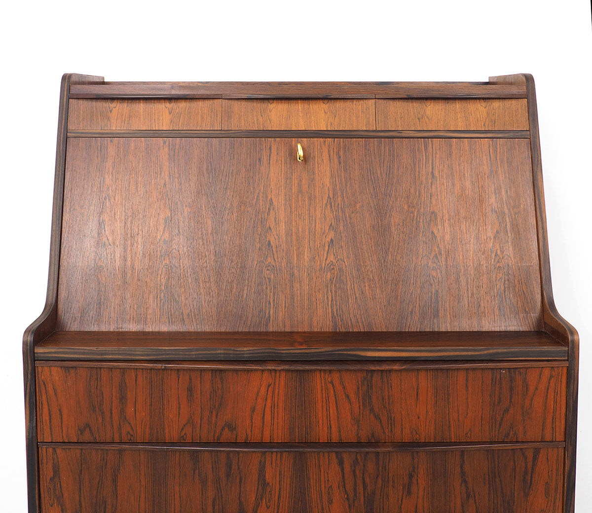 Secretaire danois de bois de rose de conception, années 60