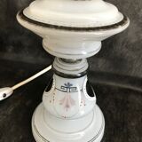 1079 Table lamp (1) - Art Nouveau - Enamelled Opaline