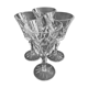 4 crystal red wine glasses from saint-louis camargue model
