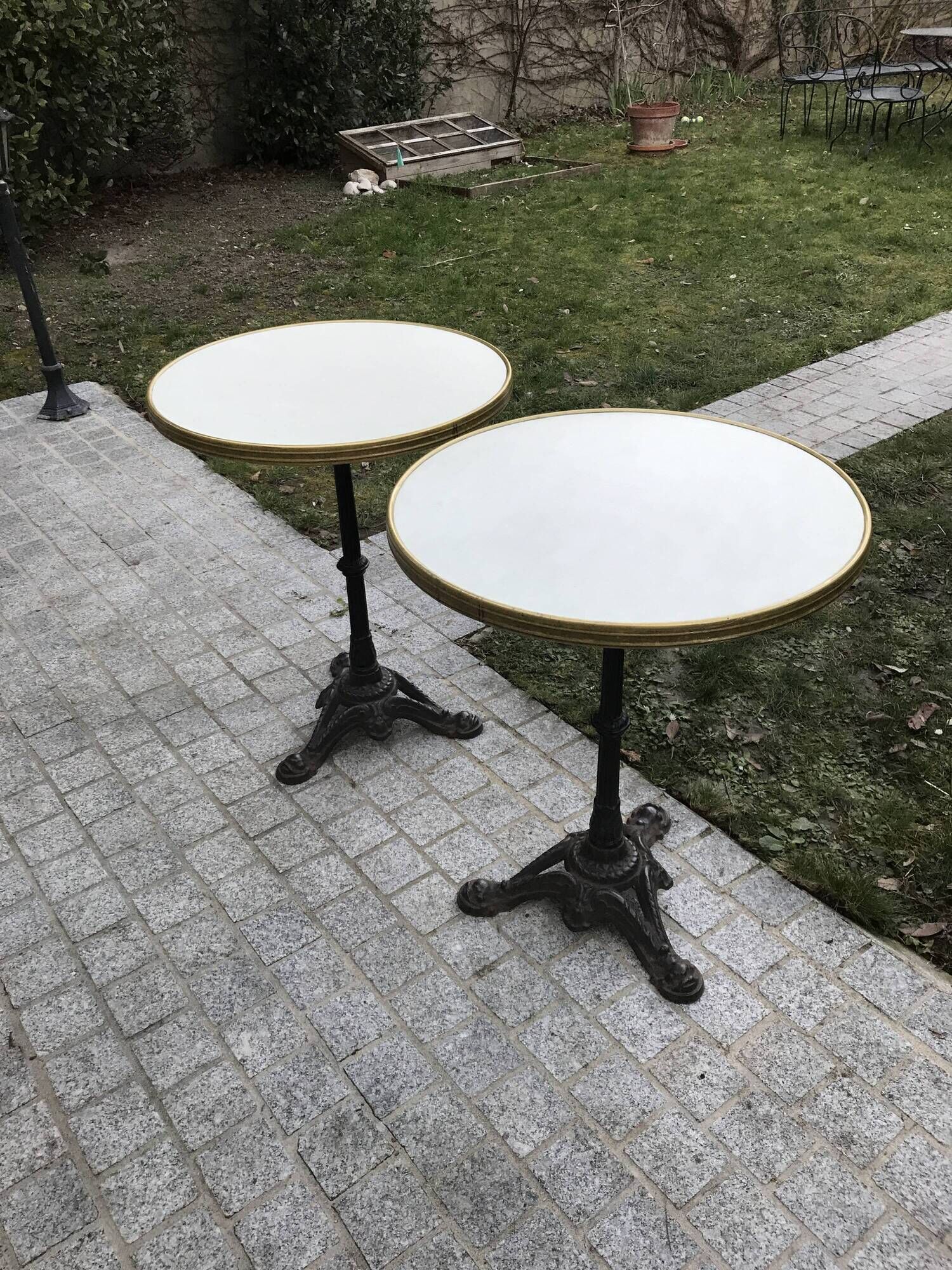 Bolero GH445 Base Table Basse à Quatre Pieds En Fonte - Pieds De Table Solides