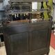 Boulle curved bookcase display case from the Napoleon III period in mahogany circa 1850