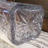 Vintage cut glass whisky carafe