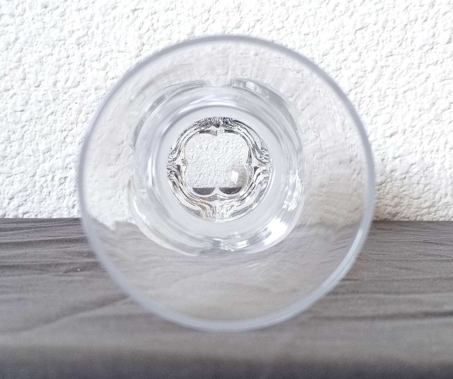 Vintage trumpet vase in crystal signed Daum France 21cm