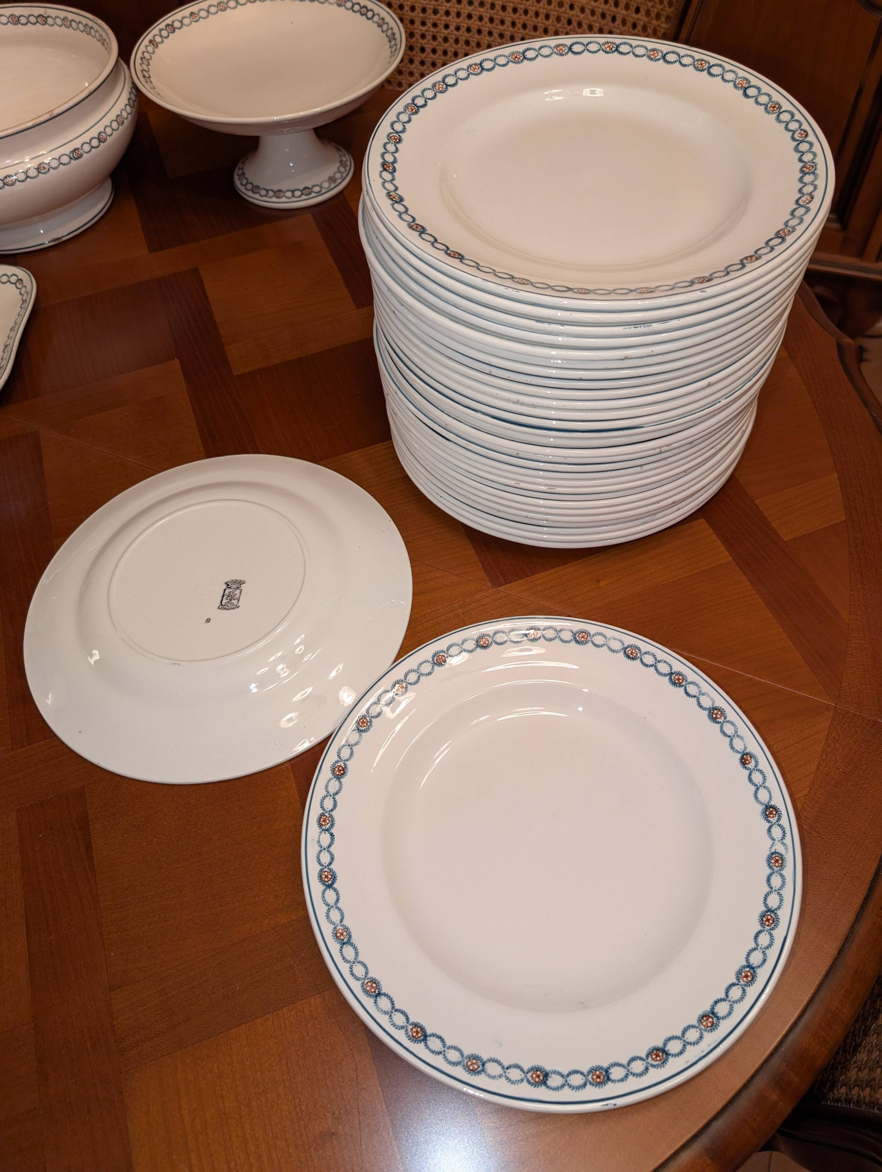 Rare & Important Longwy Table Service – 65 Pieces