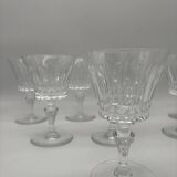 Crystal stemmed glass, Baccarat, Picadilly model, France, red wine glass