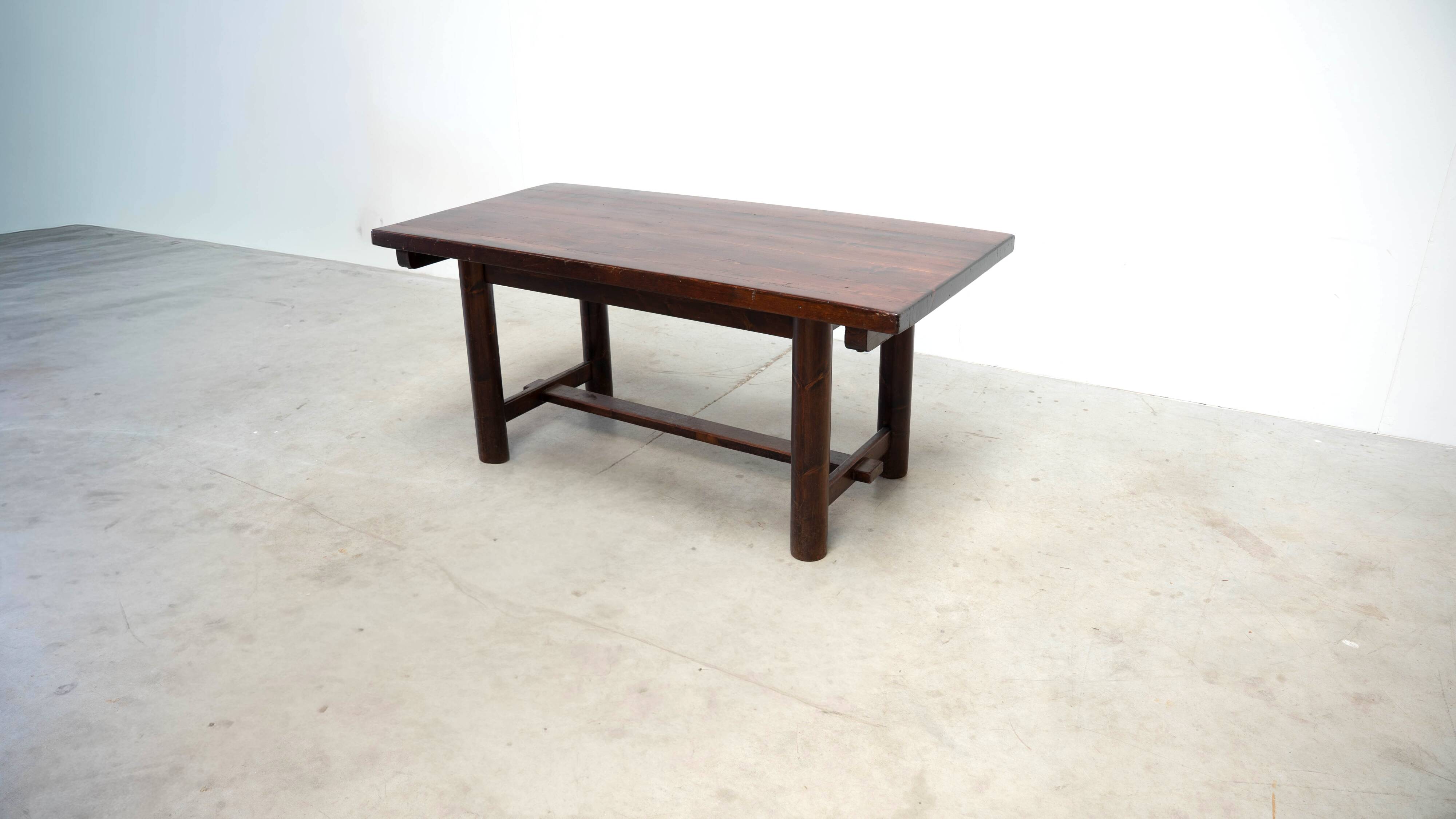 French oak dining table inspired by Georges Robert