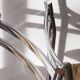 4 modernist straw chairs