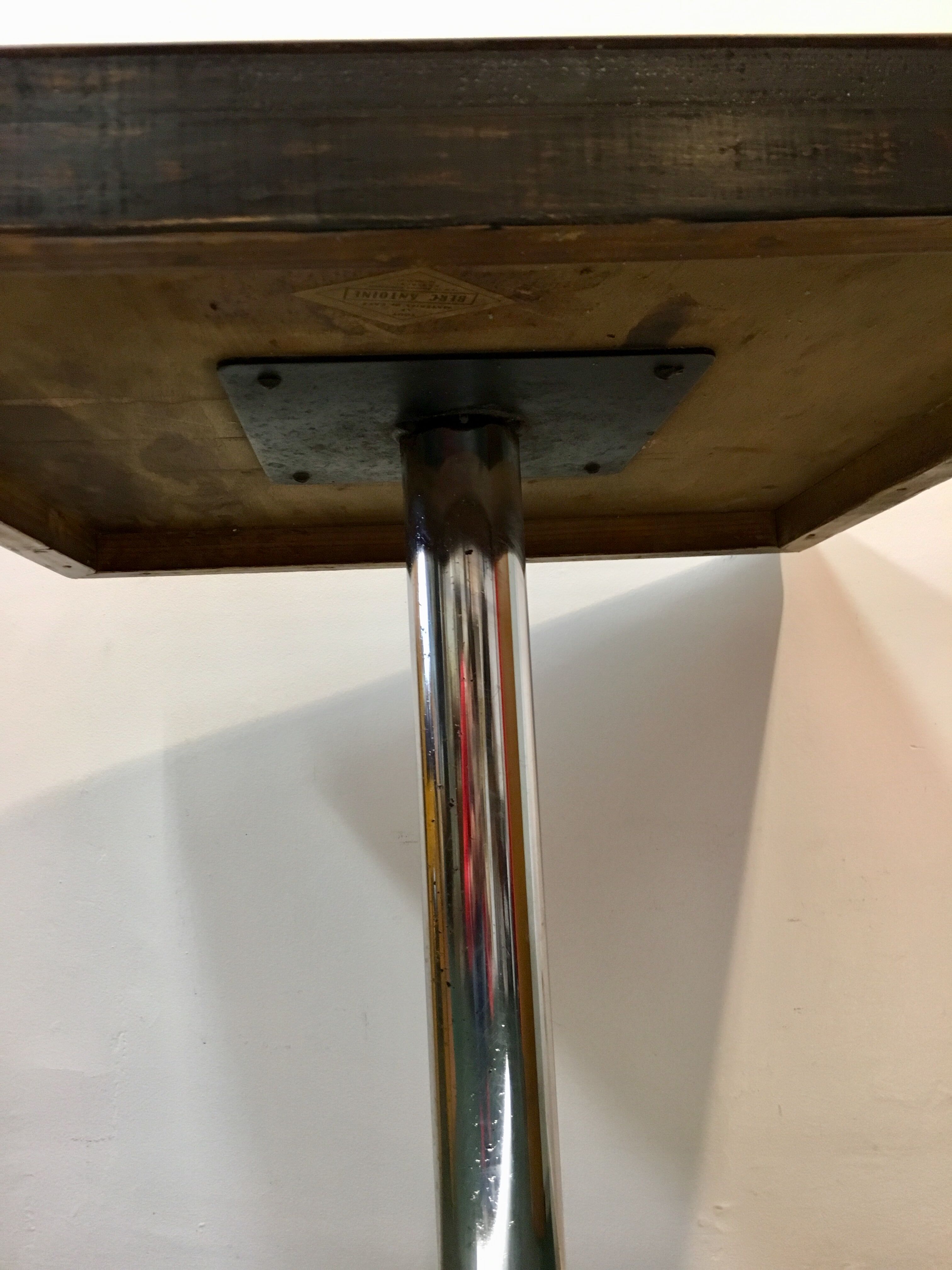TABLE de Bistrot FORMICA and steel BERC ANTOINE