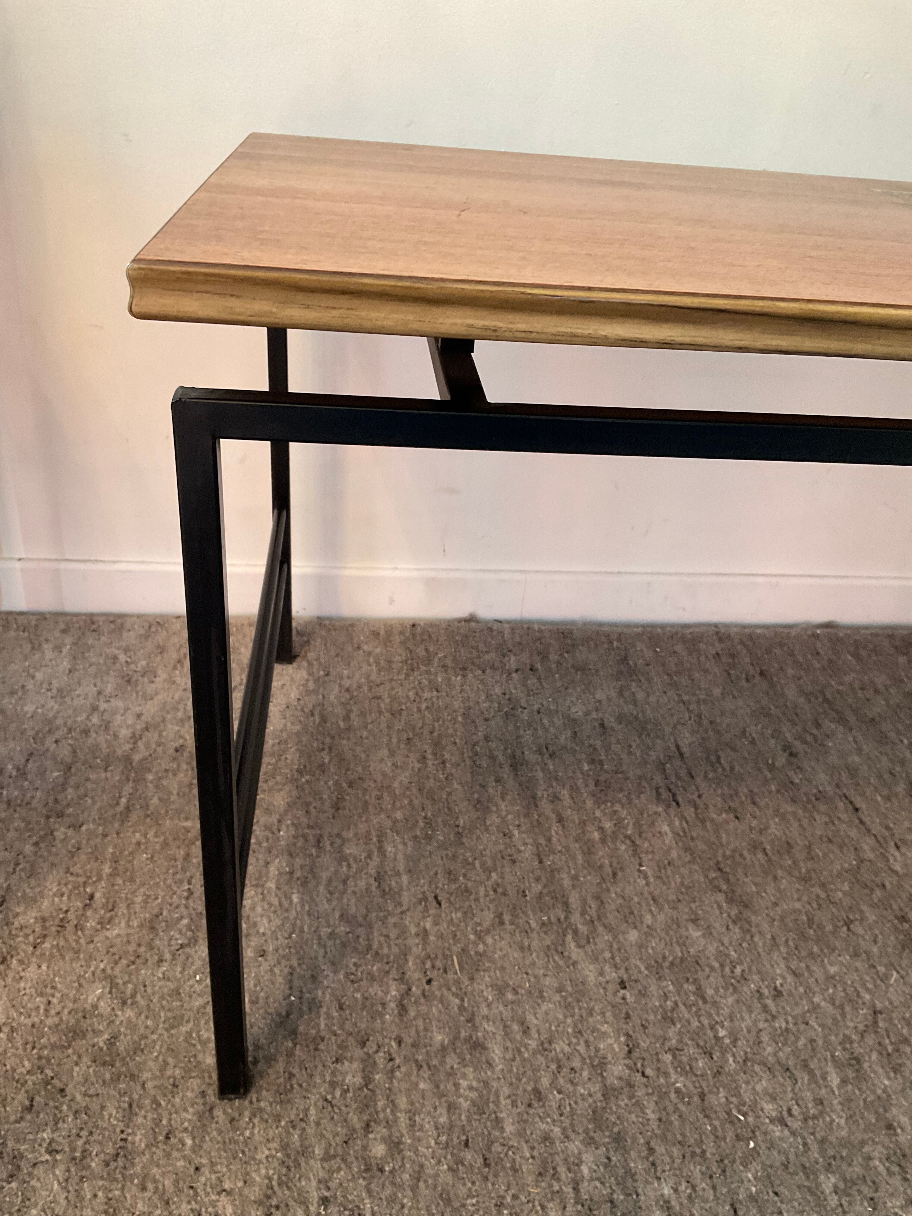 Vintage coffee table in wood and metal years 60/70