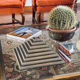 Ziggurat-shaped stacked trays / vide poche sculpture, Italy 1970s