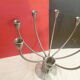 Chandelier design  en acier brosse 8 branches