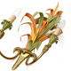 Maison Baguès, three bronze appliques decorated with camel heads and palm leaves