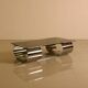 Glass and metal coffee table by Francois Monnet for Kappa Italia 70's