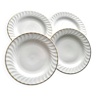 4 Apulum Romanian porcelain dessert plates