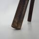 Brutalist tripod chair in raw wood. Solid wood chair. 1960s.