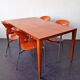 Mahogany dining table, 1980s