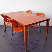 Table à manger en bois d’acajou, années 1980