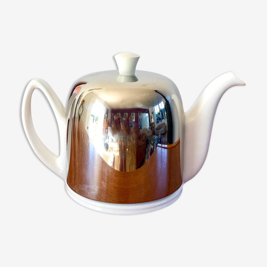 ceramic and metal teapot Salam Made in France vintage 1970 | Selency