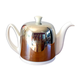 théière en céramique et métal Salam Made in France vintage 1970