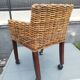 Wicker and rattan child chair