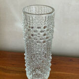Moulded glass vase