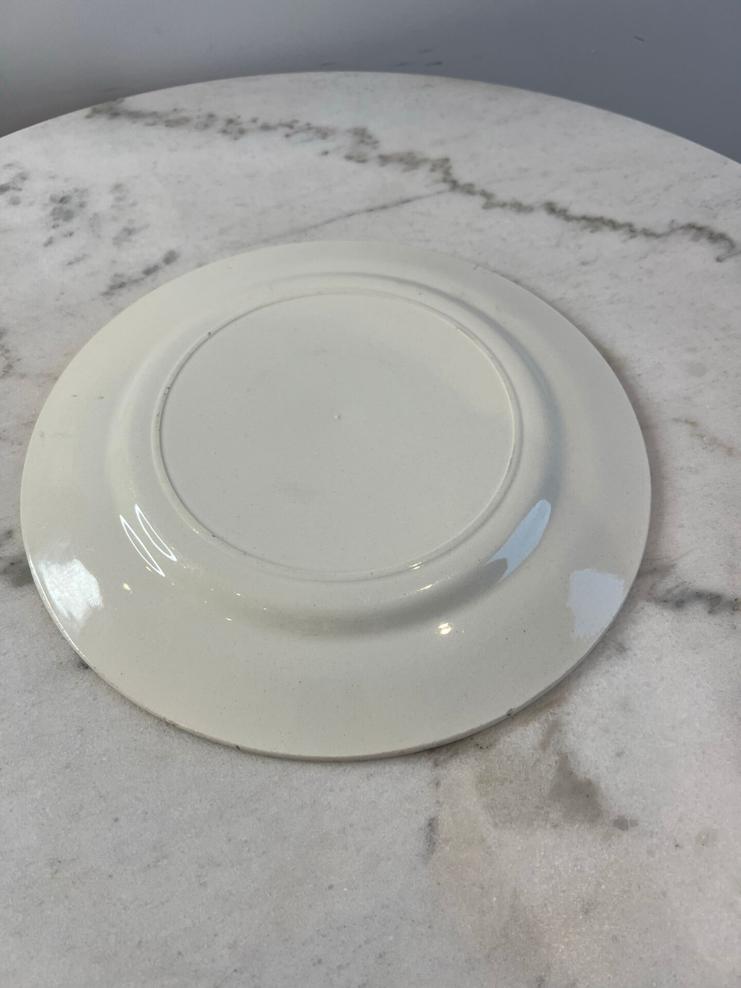 Assiette plate Salins décor bleues 24,5cm