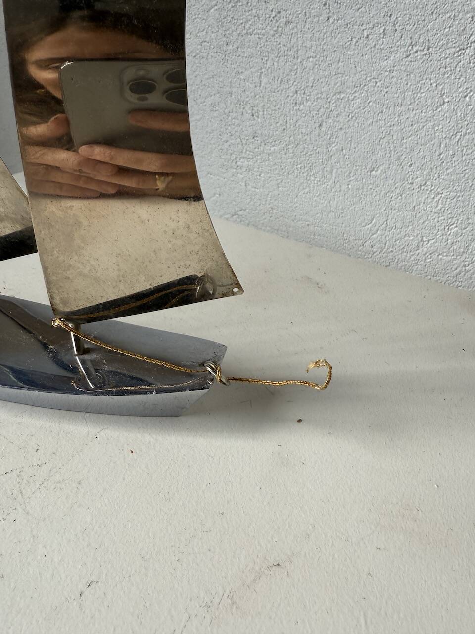 Stainless steel boat from the 1980s.