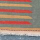 2x6 Kilim Salmon & Red Modern Decorative Wool Kilim Rug, 73x188 Cm