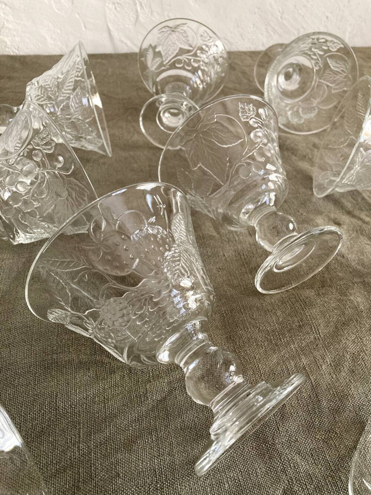 10 Luminarc glass dessert bowls