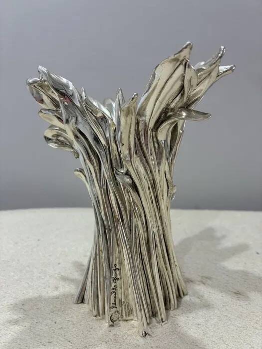 Vase sculptural Marcello Giorgio en argent 925