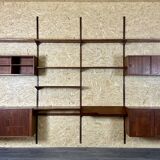 60s 70s teak wall shelf Wall Unit Kai Kristiansen for FM Møbler Denmark