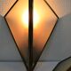 Paire d'appliques en laiton et verre design