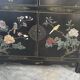 Lacquered Chinese furniture with semi-precious stones 1970