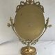 Medallion mirror in brass - vintage decoration glass