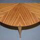 Paire de tables console demilune Bevan Funnell Phoenix en bois de zebrano