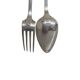 Antique Dutch Silver Fork And Spoon From Kempen, early 1900s
