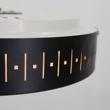 Mid-century black and white chandelier, 1960