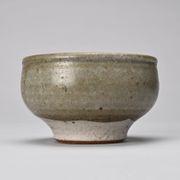 Bowl on pedestal by ceramist Edouard Chapallaz, circa 1970