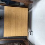 Scandinavian bedside table / nightstand with compass foot