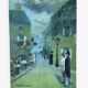 Peinture parisienne huile sur toile Montmartre / Tableau de Paris
