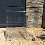 David Lange vintage plexiglass table