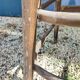 Curved wooden bar stool