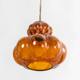 Amber pendant lamp, France, 1960's