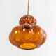 Amber pendant lamp, France, 1960's