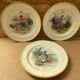 Set of 3 Old Ceramic Plates Decor H. ARNDT Rooster Hen & Duck #B188
