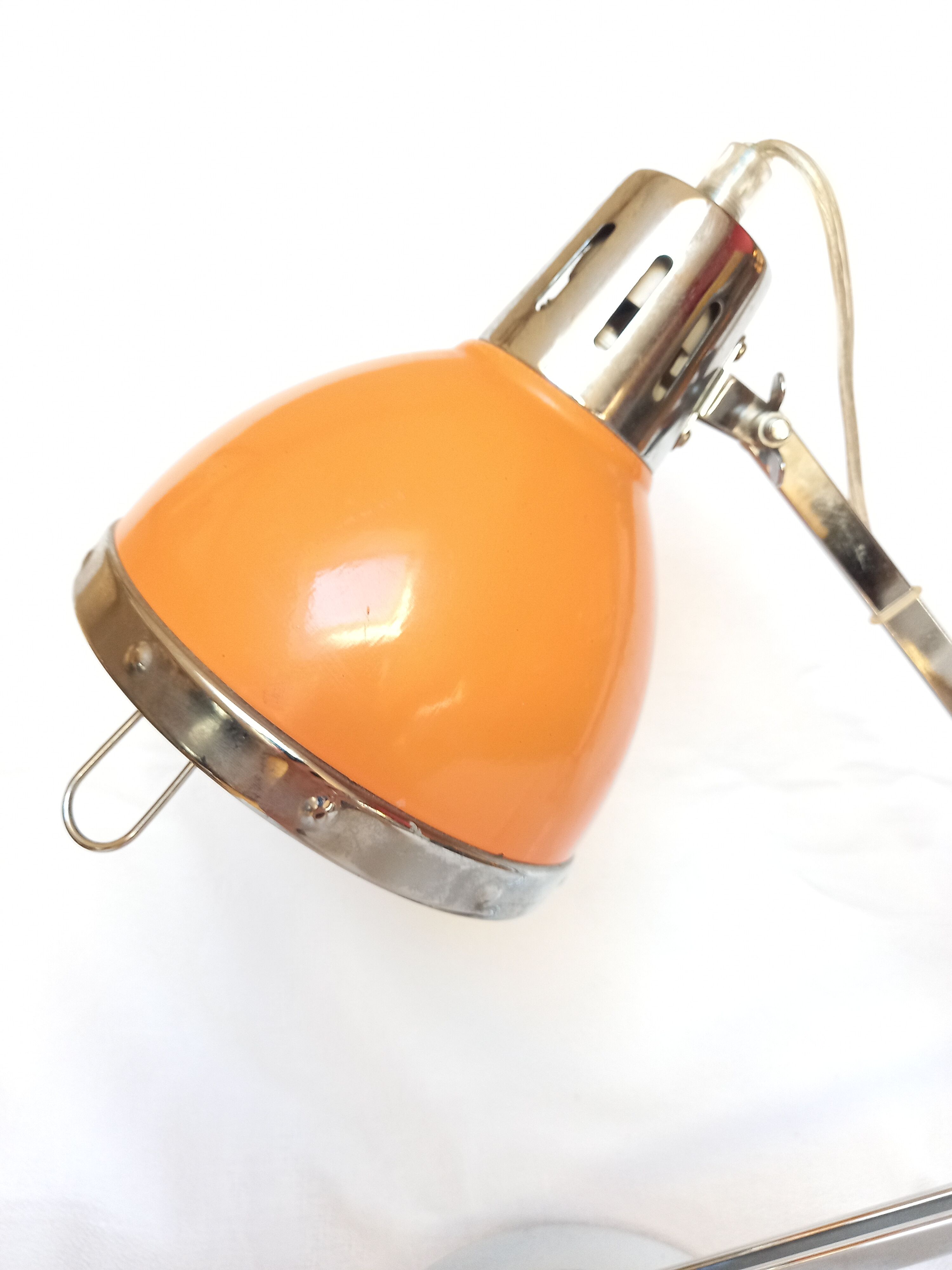 Orange vintage articulated lamp