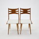 1960s Set of Six Rare Oak Dining Chairs, Czechoslovakia