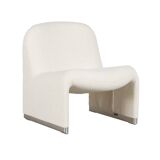 Giancarlo Piretti Alky Lounge Chair in Bouclé wool for Anonima Castelli